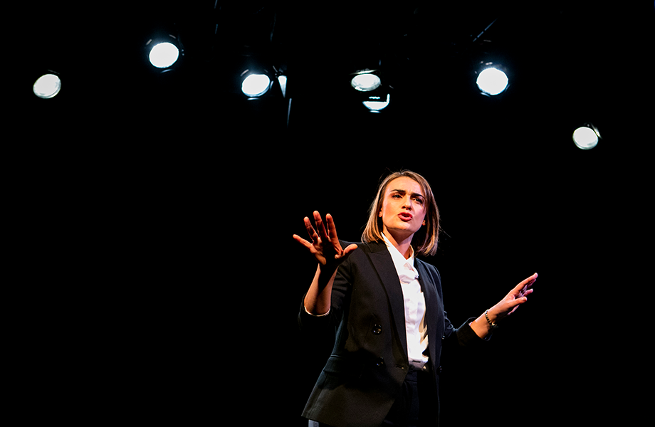 Sheridan Harbridge as Tessa Ensler (photograph by Brett Boardman).